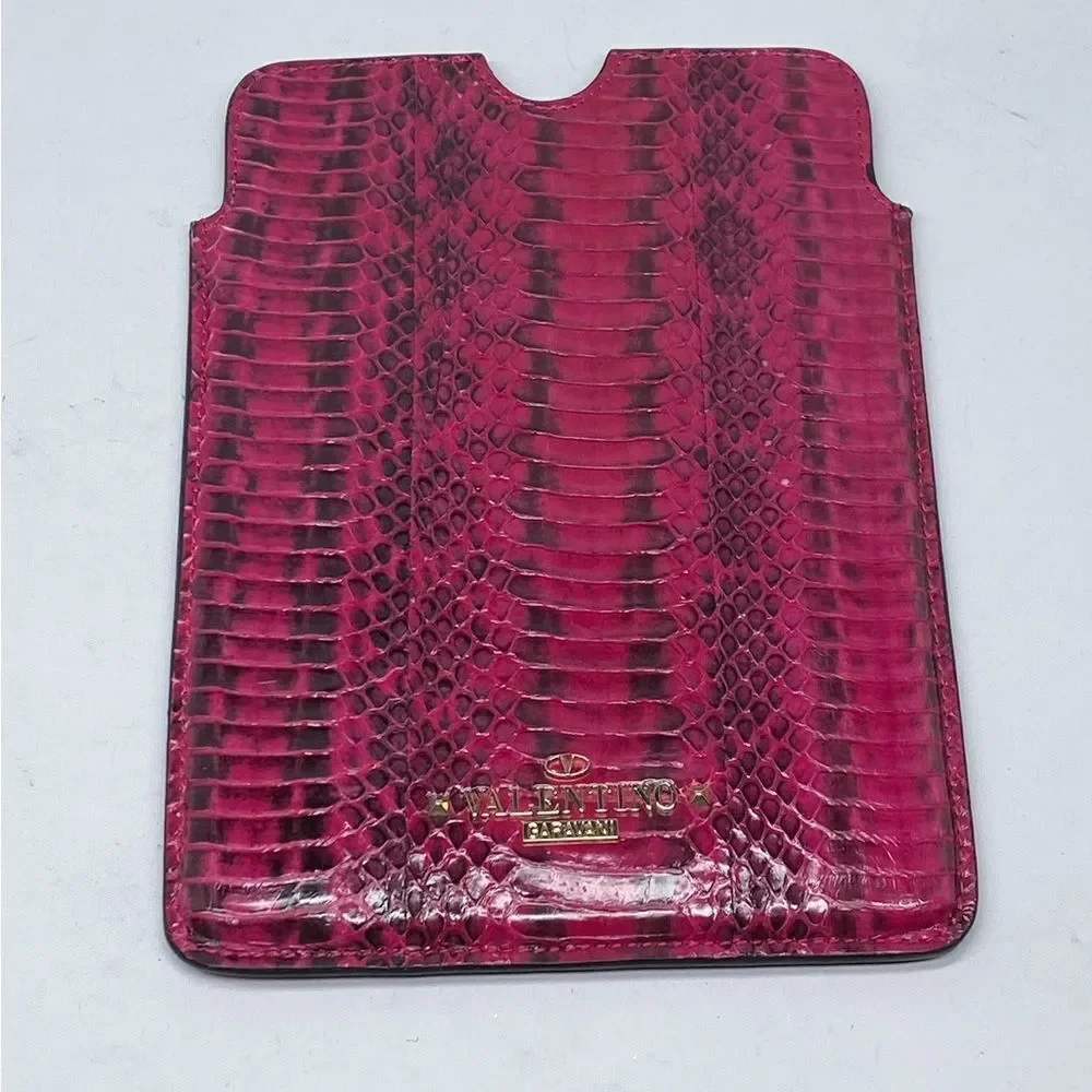 Valentino Garavani Snake Embossed Leather iPad Mini Case